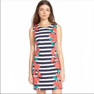 Vineyard Vines Magnolia Striped Floral Shift Dress